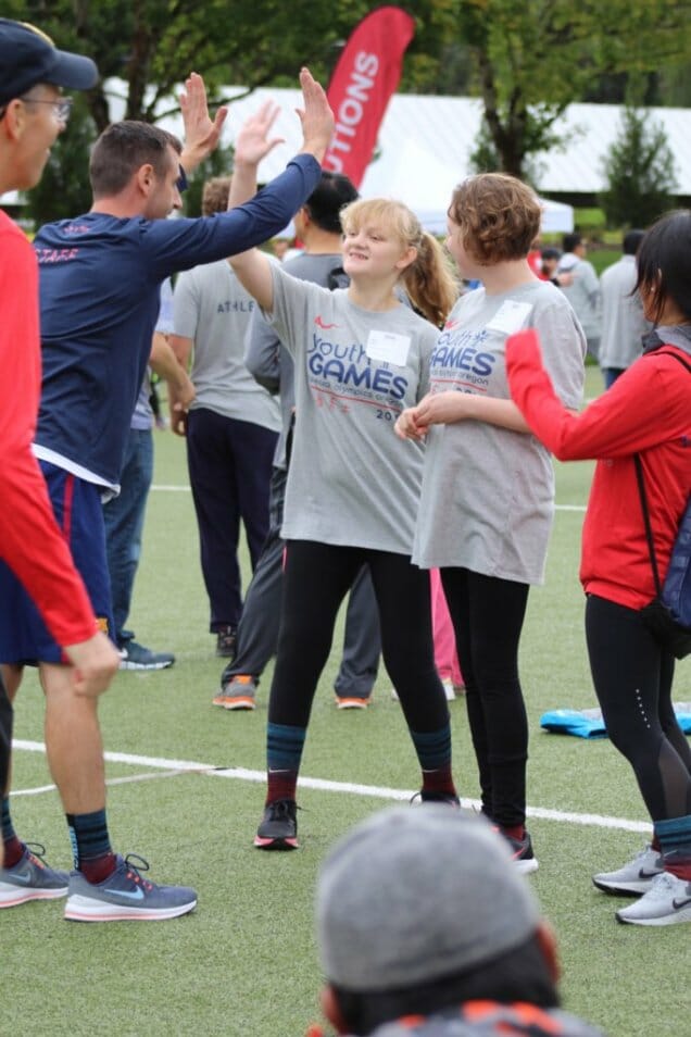 Special Olympics Athletes at an event