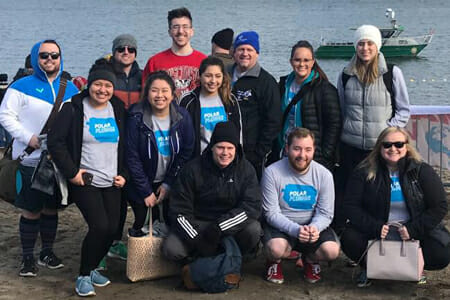 Clackamas Polar Plunge Team in 2018