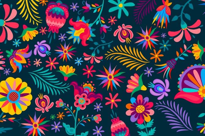 colorful floral background